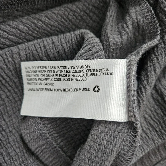 Wild Fable Tie-Strap Babydoll Textured Knit Dress grey size‎ small - Picture 7 of 7